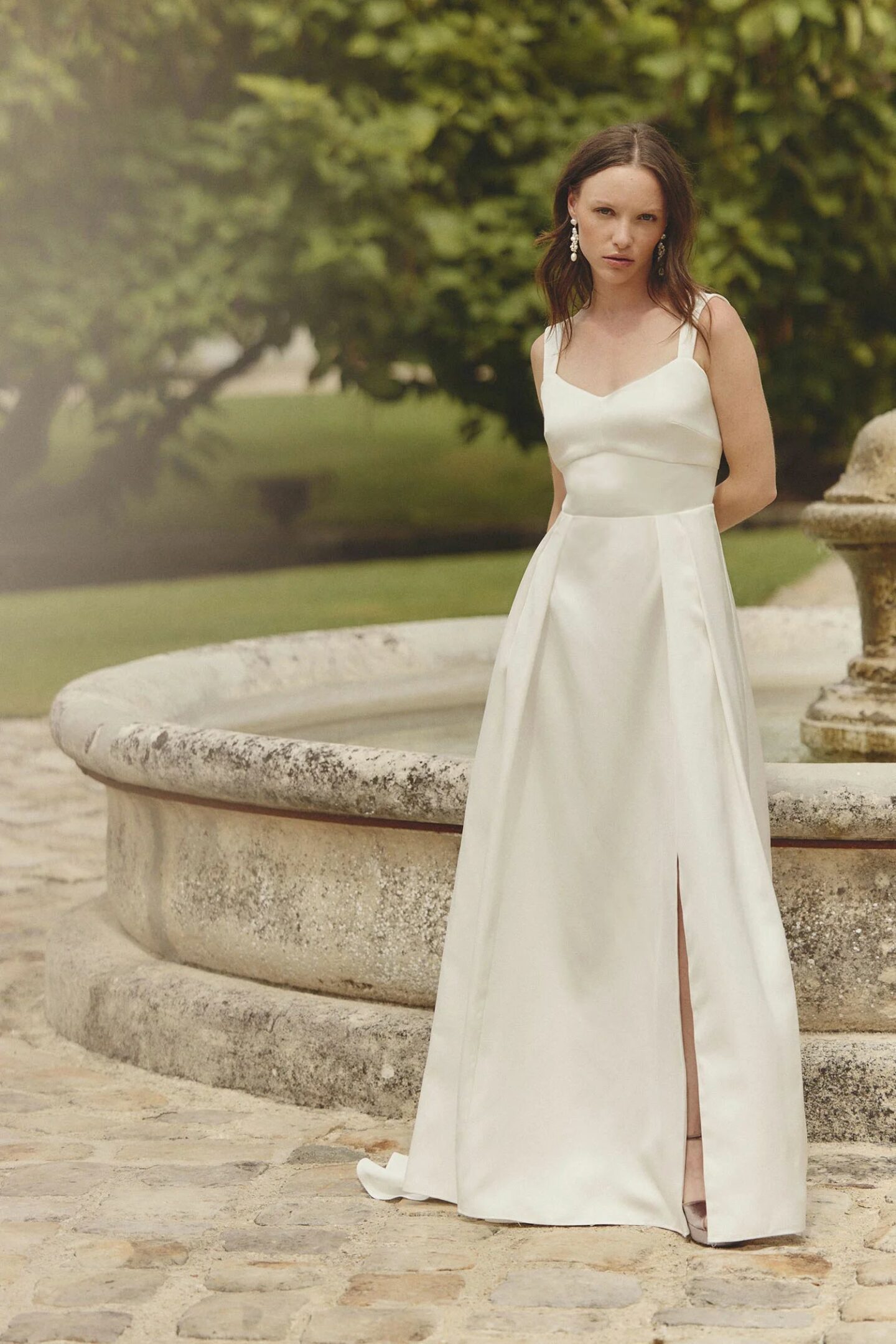 robe de mariée en satin simple