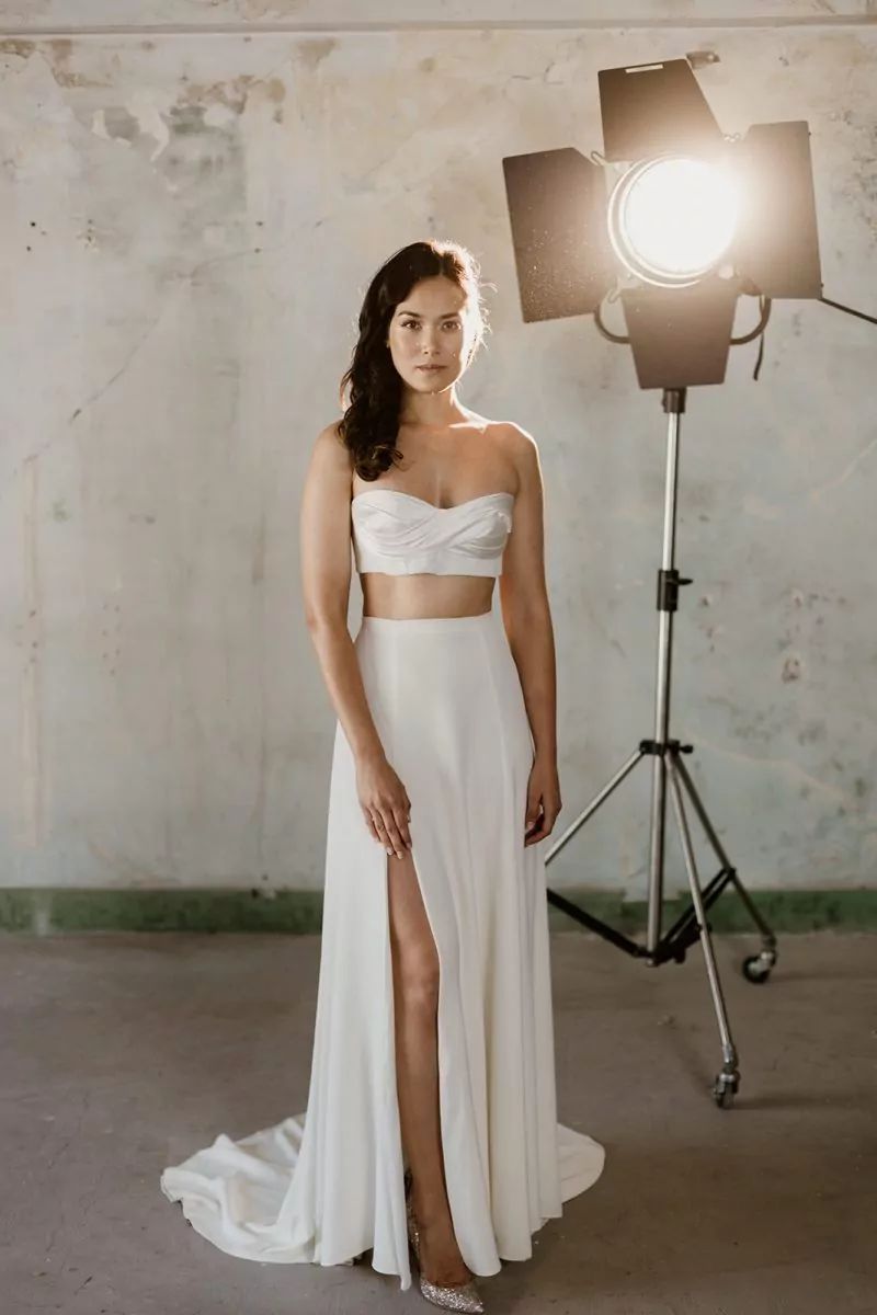 tenue de mariée deux pièces