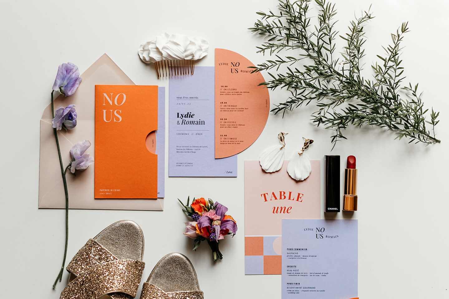 Un faire-part de mariage original avec Atelier Mutine
