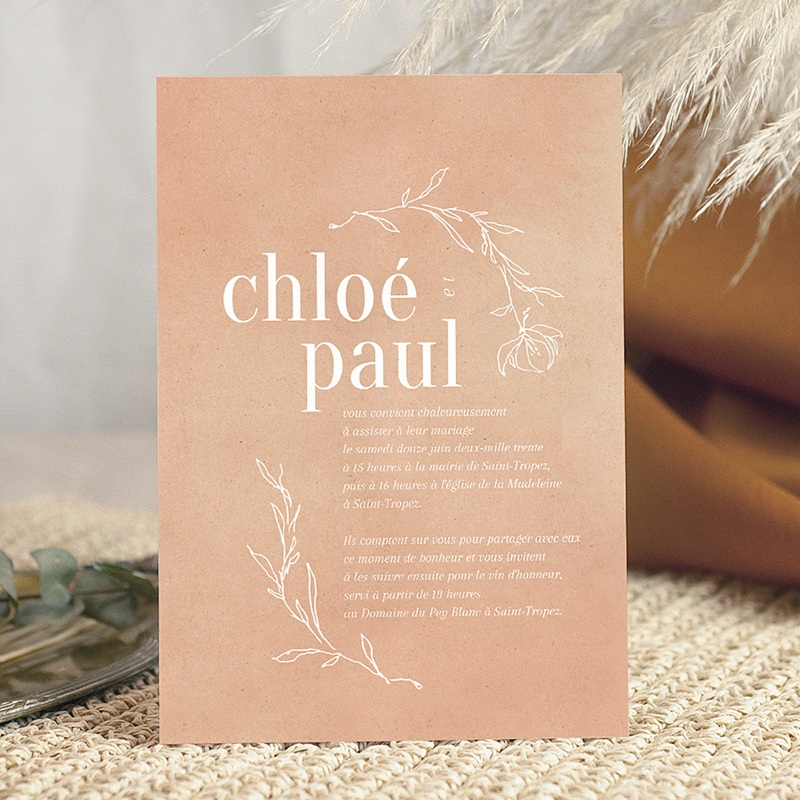 4 idées de faire-part pour votre mariage champêtre