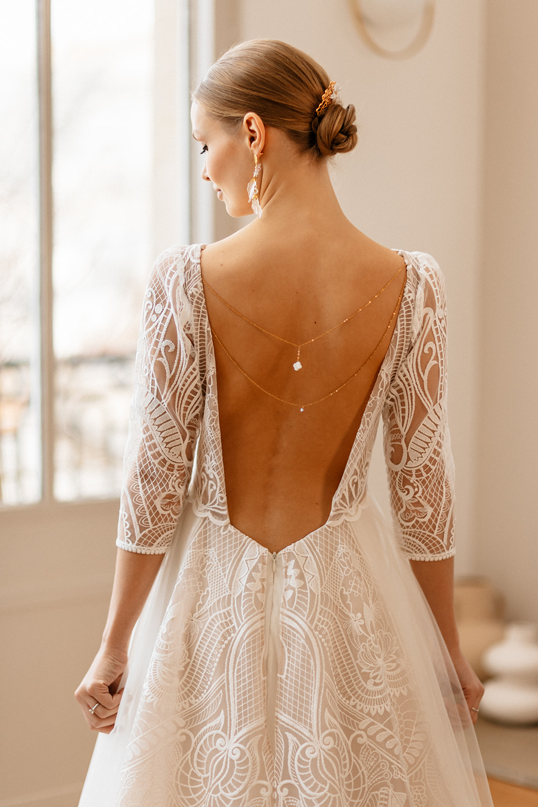 Robe de mariée dos nu Elsa Gary