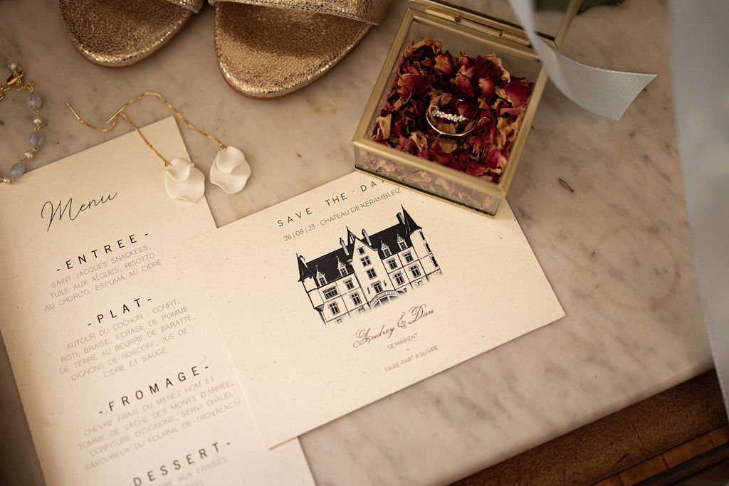 Audrey & Dan : Un mariage élégant et fleuri près de Quimper