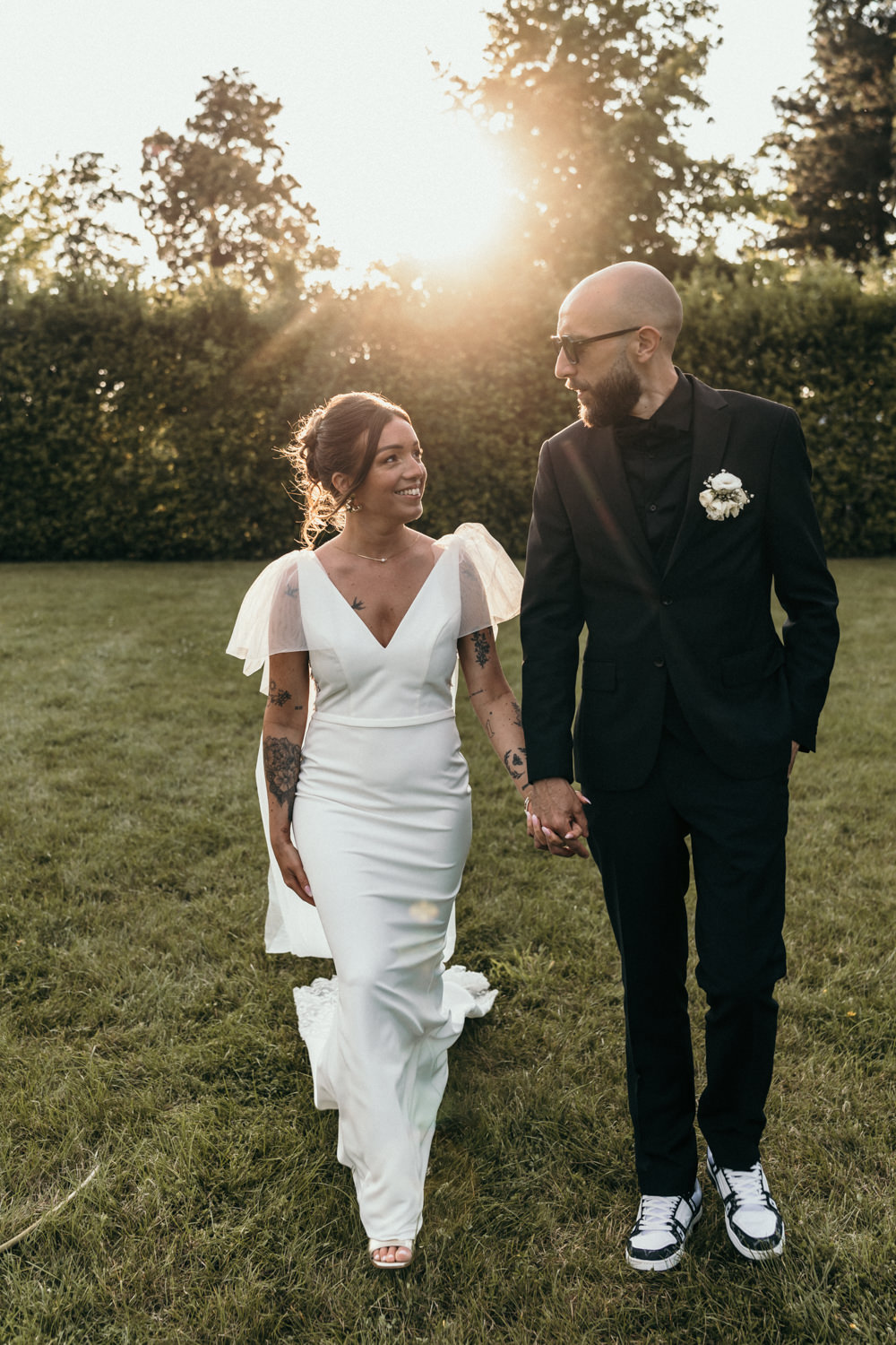 Lola & Nicolas : Un mariage noir & blanc en Bretagne