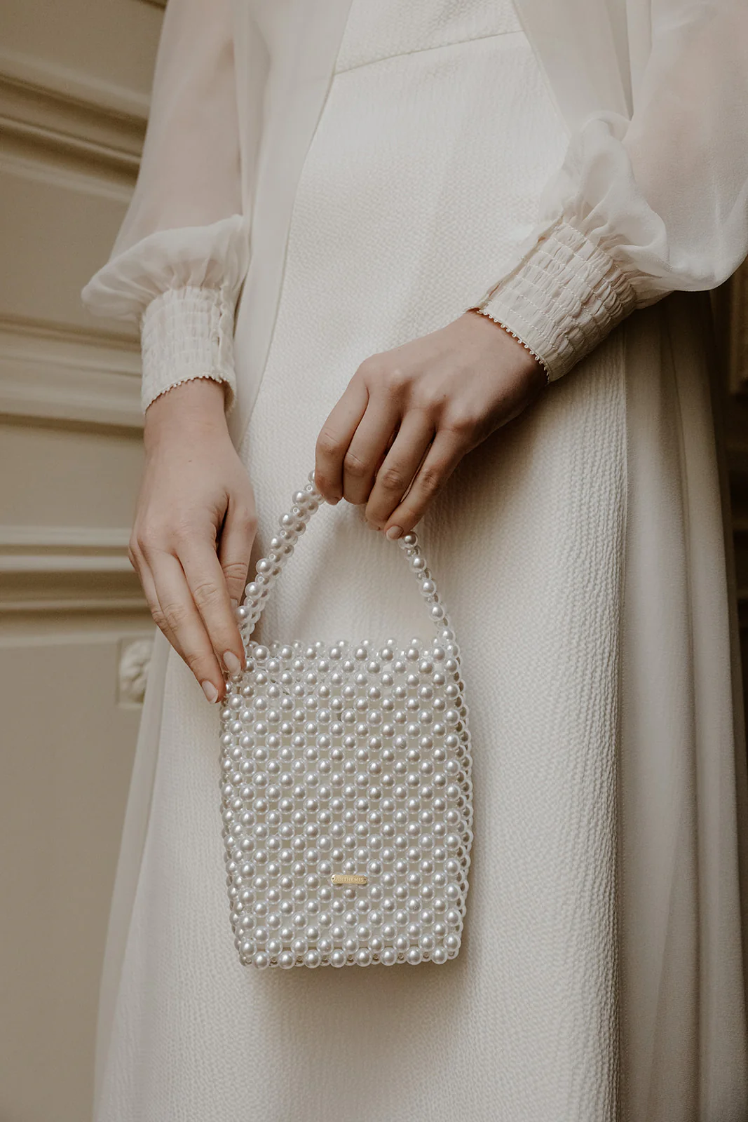sac mariage en perles
