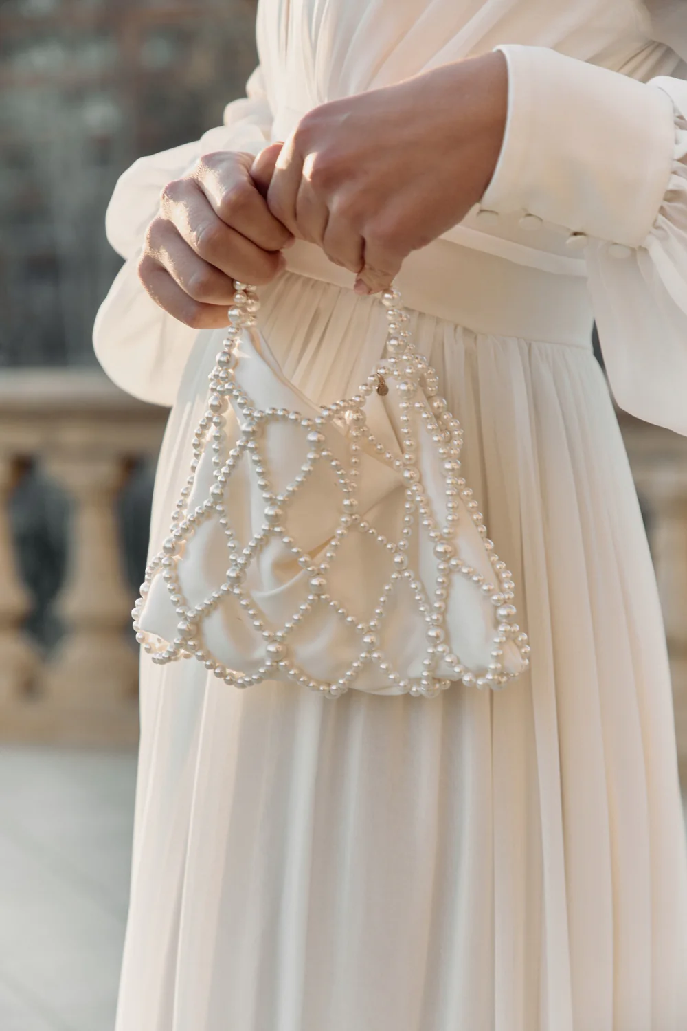 sac de mariée en perles