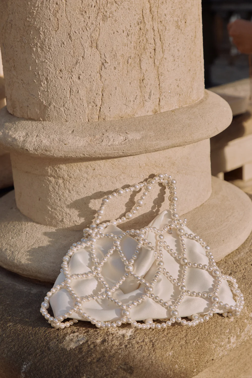 sac mariage en perles