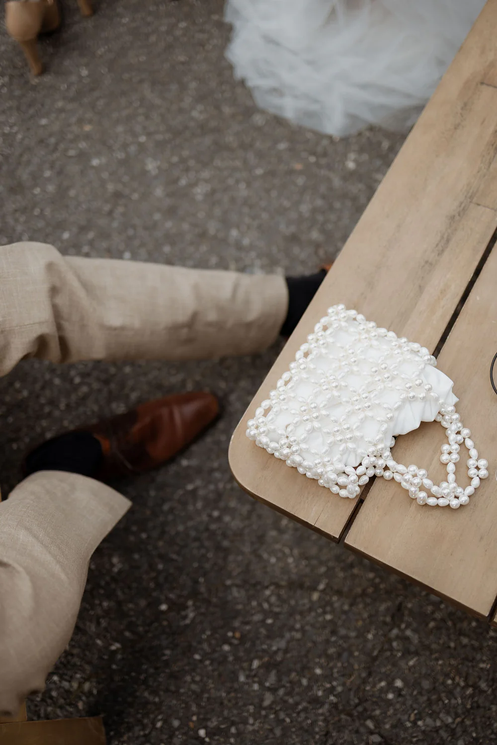 sac de mariée en perles