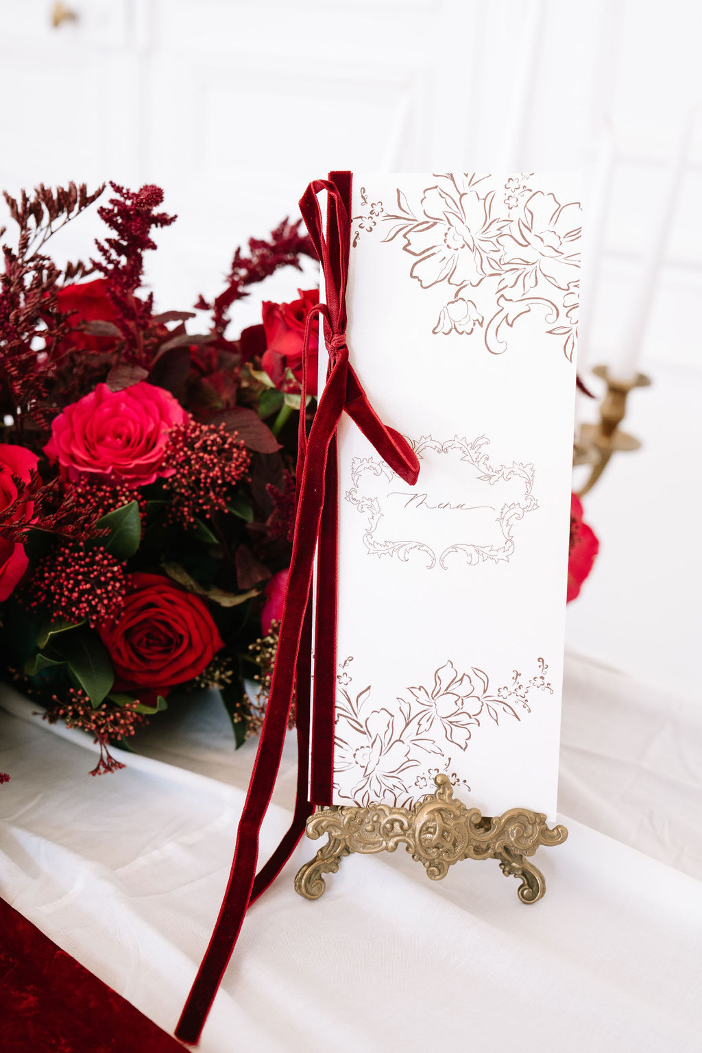 Inspiration : Un mariage Rouge & Vintage 